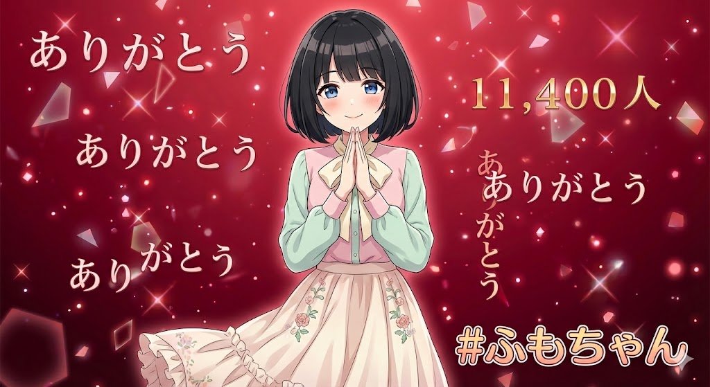 fumokmm's tweet image. #ふもちゃん
フォロワーさま1.14万人ありがとうございます！！