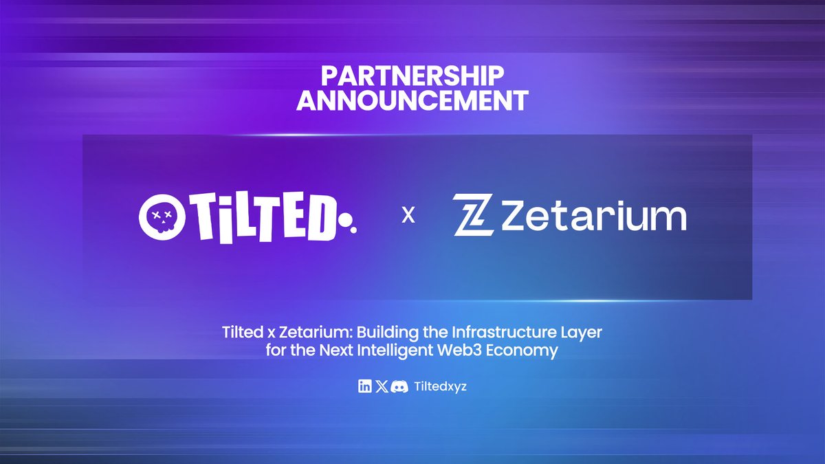 tiltedxyz's tweet image. 🚀 Tilted x Zetarium is live — building the infrastructure for the next intelligent Web3 economy.

@Zetarium_ ’s secure, decentralized staking and token utility now connect with Tilted’s AI-powered tagging, creator tools, and real-time data economy.

Together, we’re merging AI…