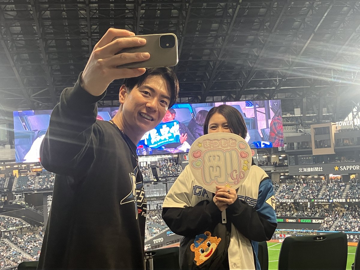 FightersPR's tweet image. 推し選手と撮影🫶

#松本剛
#金村尚真
#FFES2025
#lovefighters