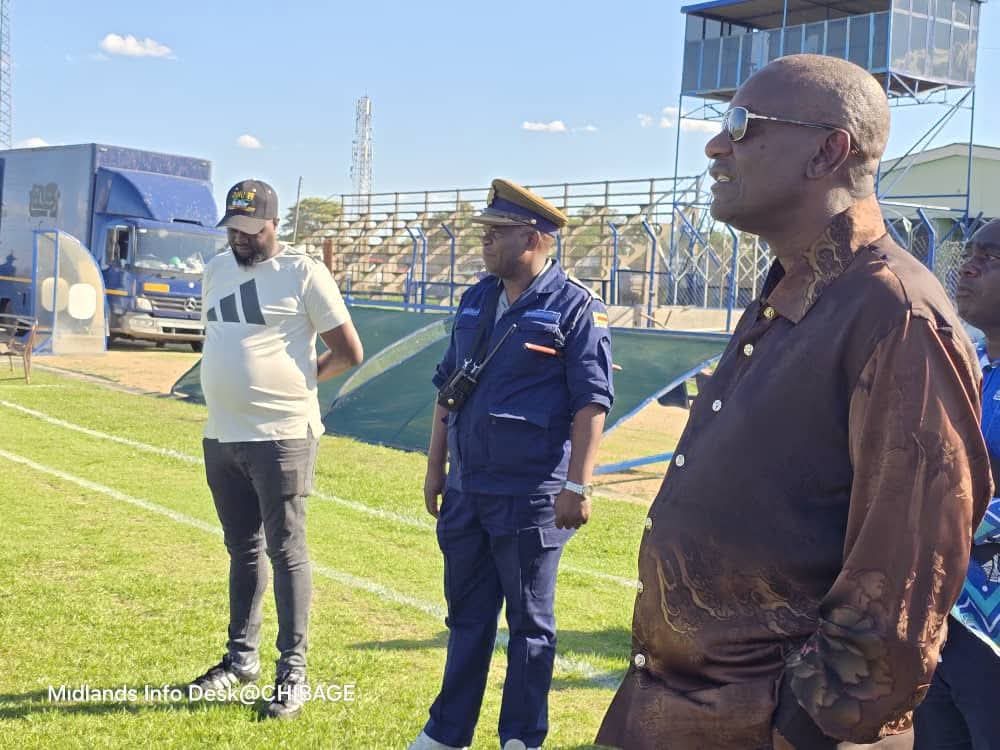 FIRST LADY TO WATCH SCOTTLAND GAME
Midlands Provincial Affairs Minister Owen Ncube and service chiefs toured Ascot Stadium today in preparation for the Scottland FC-TelOne game where the First Lady Dr Auxillia Mnangagwa is expected to attend this Saturday. 

Scottland FC will be