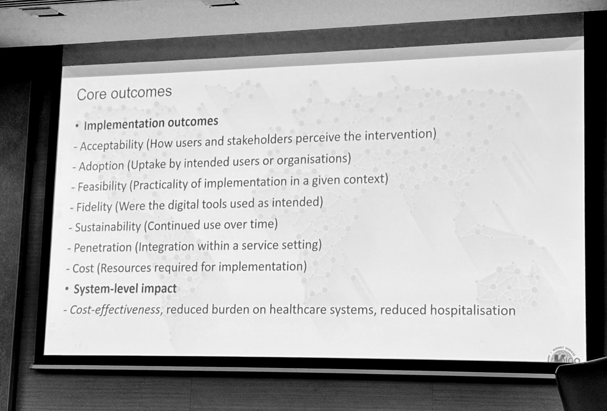 hvanspall's tweet image. #Implementation strategy #trials ought to measure appropriate #outcomes 

Hard to move the needle on death or hospital events with the pragmatic design elements we adopt in implementation RCTs

Process measures + safety outcomes are more appropriate

@goKDIGO #KDIGO #CKD