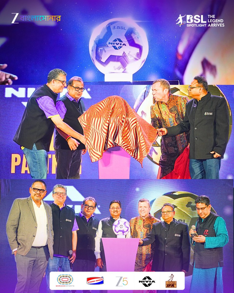 Moments from the official BSL Match Ball Launch — a proud step into a new era.💜🫶

#BengalSuperLeague #LotharMatthäus #BSL