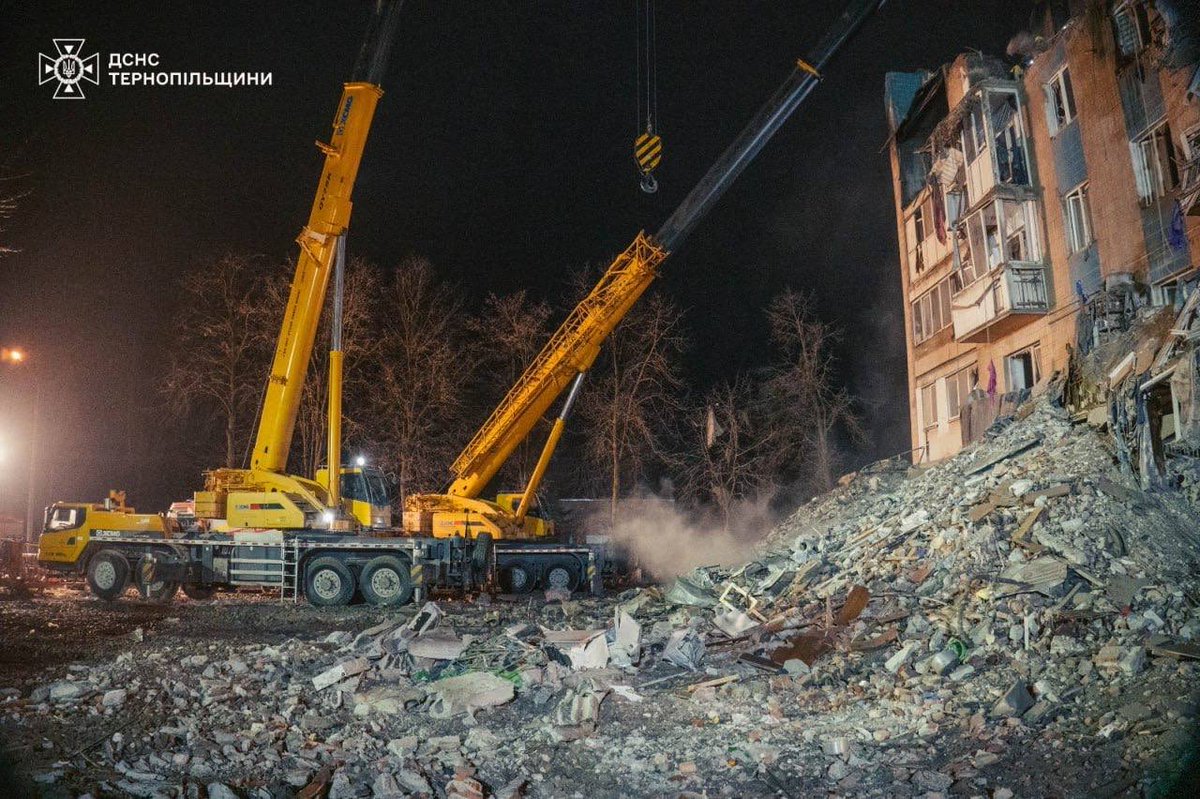 Станом на ранок кількість загиблих у Тернополі зросла до 32 осіб, серед них 6 дітей. Постраждали 94 людини, з них 18 дітей. Безвісти зниклими вважаються 7 осіб.