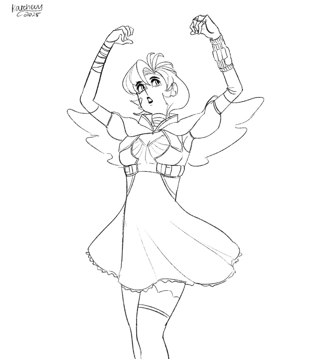 Not muscle related but i thought it be gun to draw a magical girl

#sketch 
#conceptart 
#artistph 
#Digitaltober