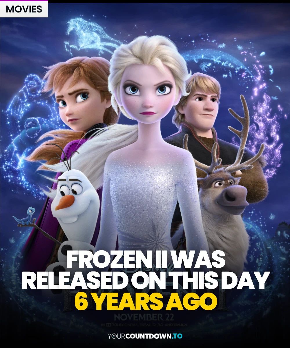 YourCountdownTo's tweet image. ❄️ “Into the unknown!” 🌬️ *Frozen II* (2019) brought Elsa, Anna &amp;amp; Olaf back for a magical sequel that revealed Arendelle’s secrets and shattered box office records — earning over **$1.4B worldwide**! 💙✨ #Frozen2 #Disney #IntoTheUnknown