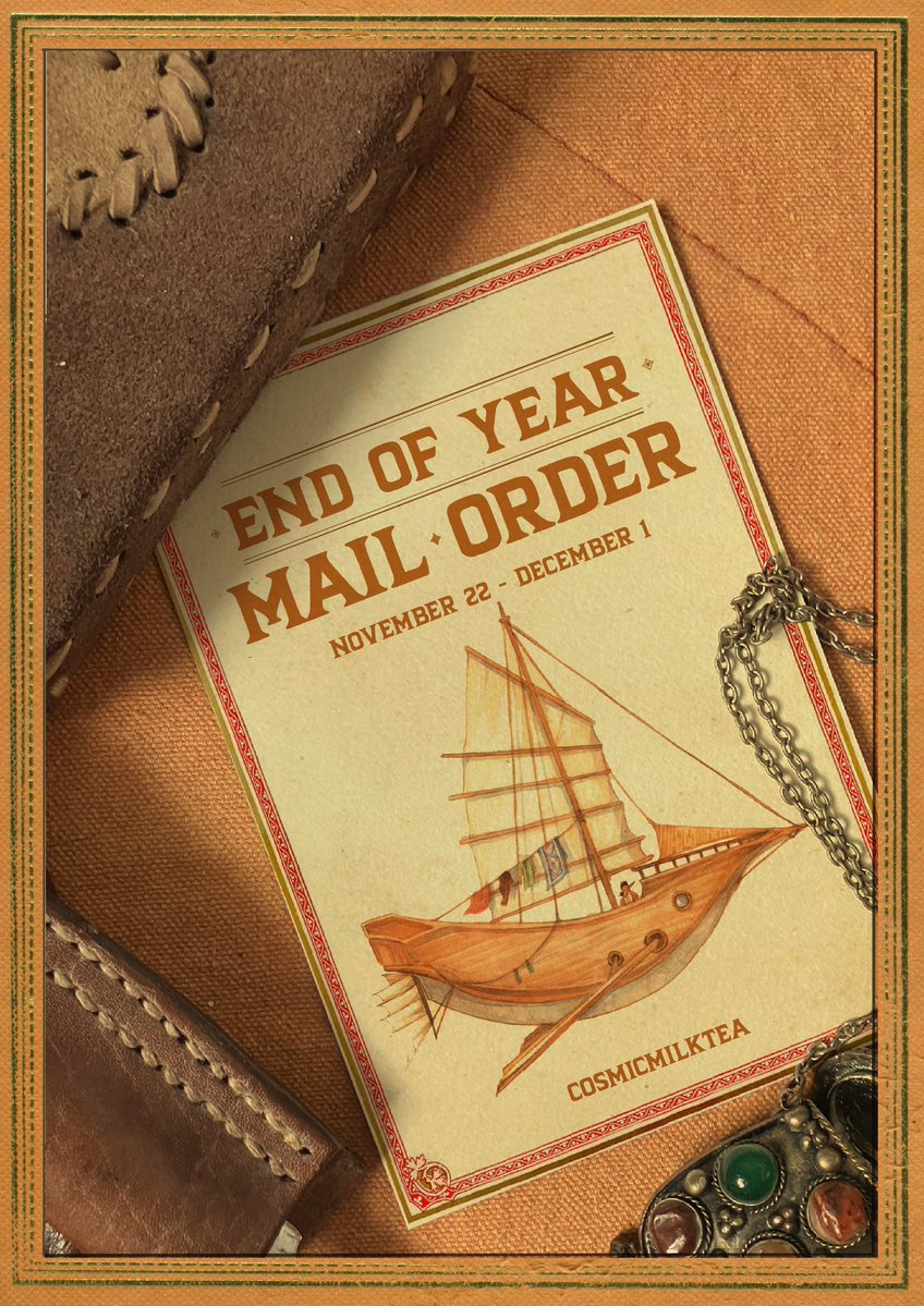 Cosmicmilktea's tweet image. ⊱⋆CF21 Aftersale⋆⊰
⏳ Nov 22 - Dec 1 2025
📮 Mail Order, shipping from Bandung
📜 Cozy Watercolor Arts
🗝️ forms.gle/QsTJPsxhLhb8Pb…

Likes and shares are appreciated - Thank you! ♥️
#cf21catalogue #CF21 #CFXXI