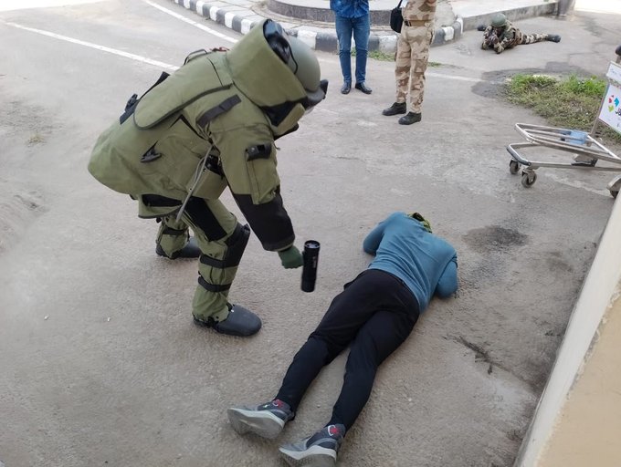 jkchanneltv's tweet image. CISF Conducts Multi-Agency Mock Drill To Test Emergency Preparedness At Jammu Airport