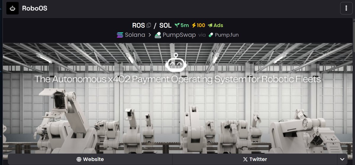 Robo_OS's tweet image. Let’s work community! 

Boost and Ads for $ROS 🤖

dexscreener.com/solana/hea4bai…