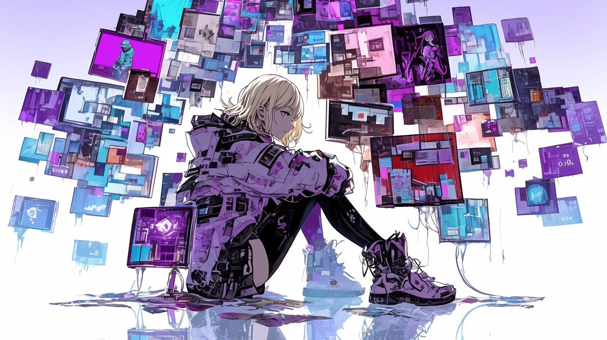 BearBeeH's tweet photo. Sitting in the ruins of broken windows,
I gather the fragments of myself the city forgot.
Every glitch is a pulse.
Every noise is a memory still alive.
#REVERBeat #FragmentOfFire #GlitchGirl #ElectricMemory
#DigitalRuin #CityOfSignals https://t.co/B8ExAHEpT0