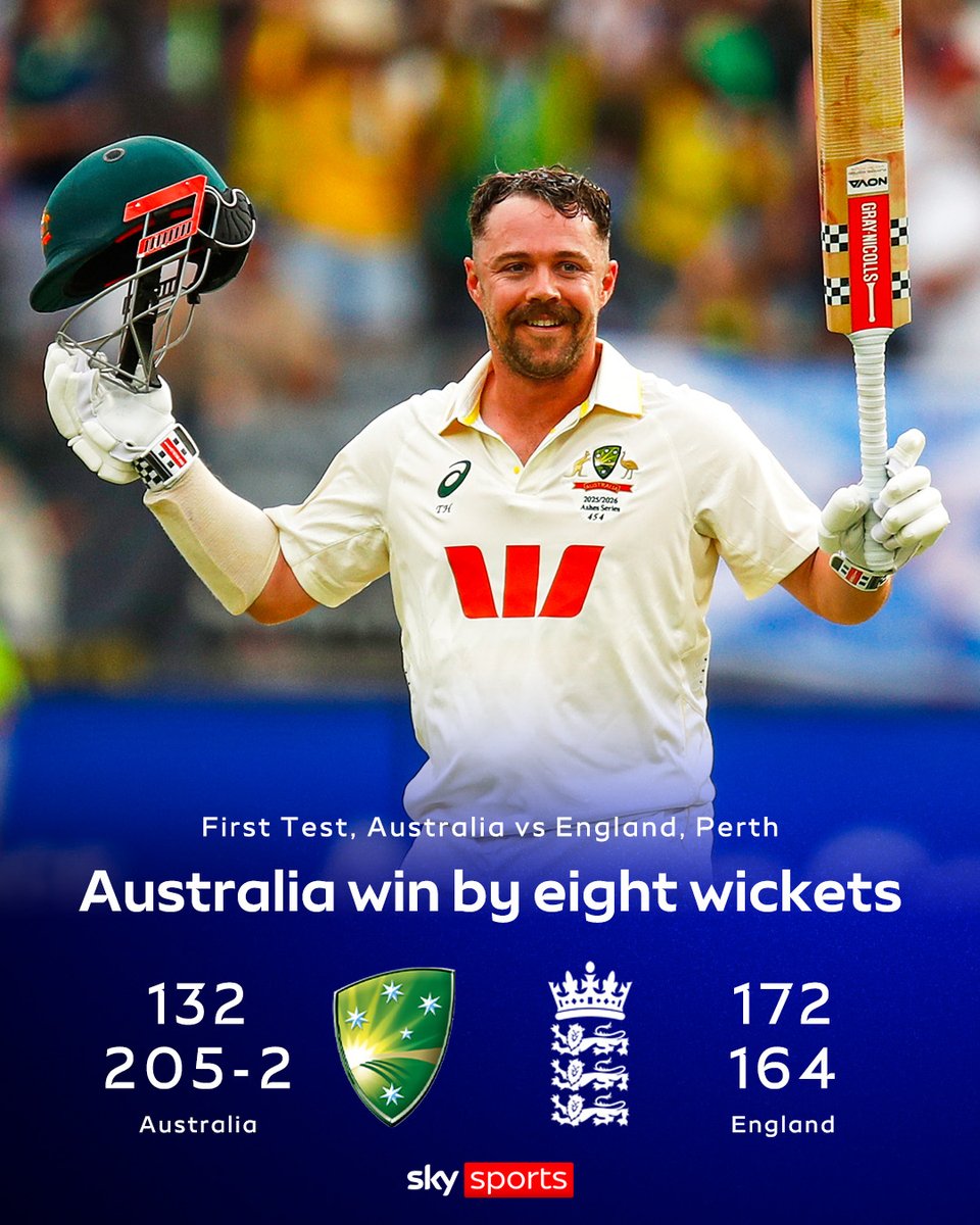SkyCricket's tweet image. Travis Head&apos;s sublime 123 off 83 balls completes a two-day demolition job for Australia after closing out one of the most extraordinary victories in Ashes history 🤯🇦🇺