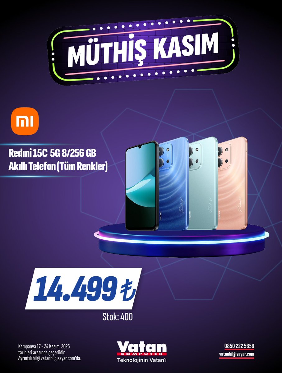 vatanbilgisayar's tweet image. Müthiş Kasım Vatan&apos;da! 💜

📍24 Kasım tarihine kadar her ihtiyaca uygun ürünler Vatan&apos;da!
Müthiş Kasım Tüm Ürünler: vatanbilgisayar.com/muthis-kasim-v…

#MüthişKasım #kampanya #kasımkampanyası
