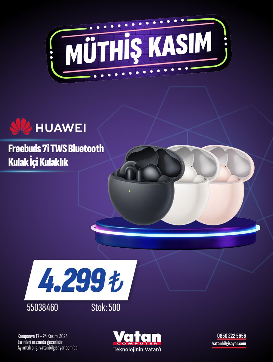 vatanbilgisayar's tweet image. Müthiş Kasım Vatan&apos;da! 💜

📍24 Kasım tarihine kadar her ihtiyaca uygun ürünler Vatan&apos;da!
Müthiş Kasım Tüm Ürünler: vatanbilgisayar.com/muthis-kasim-v…

#MüthişKasım #kampanya #kasımkampanyası