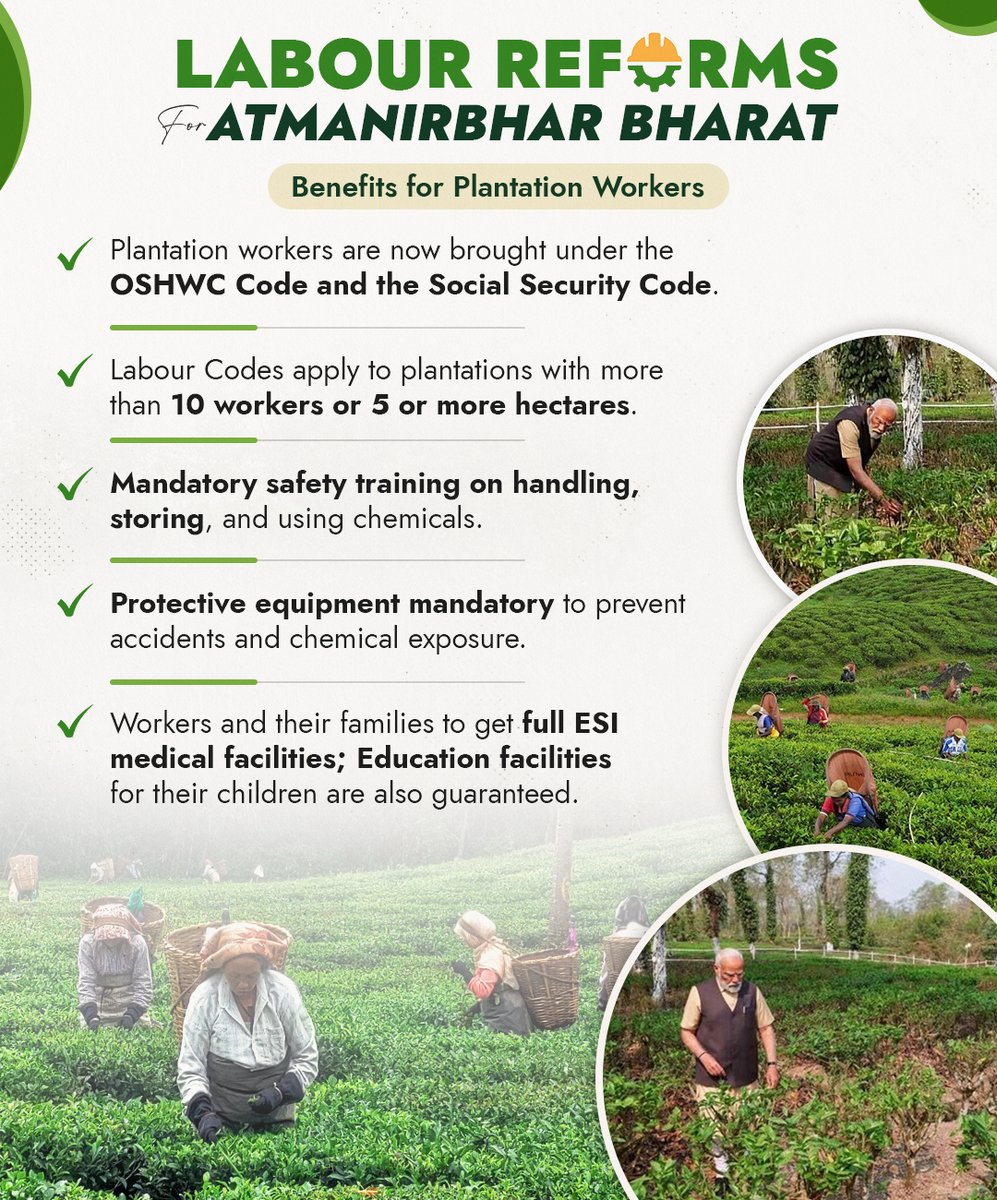 airnews_agt's tweet image. #ShramevJayate:
 চারটি শ্রম কোডের মধ্যে রয়েছে— 
🔵কোড অন ওয়েজেস, ২০১৯, 
🔵ইন্ডাস্ট্রিয়াল রিলেশনস কোড, ২০২০,
🔵কোড অন সোশ্যাল সিকিউরিটি, ২০২০ এবং 
🔵অকুপেশনাল সেফটি, হেলথ অ্যান্ড ওয়ার্কিং কন্ডিশনস কোড, ২০২০। 
#LabourReforms
#श्रमेव_जयते
@LabourMinistry
@airnewsalerts