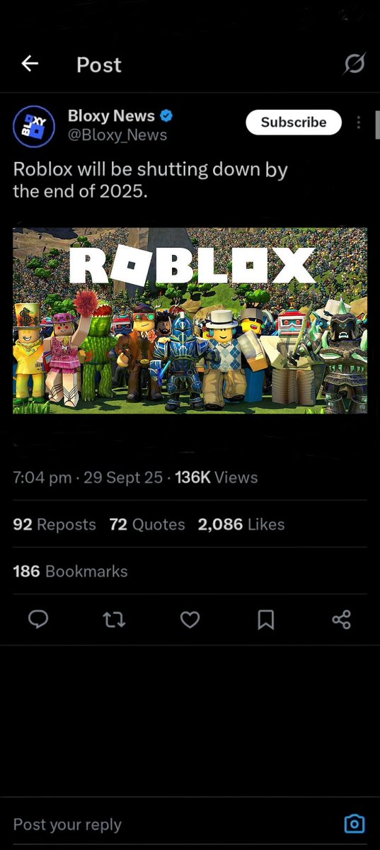 Timmquit's tweet image. Too bad so sad @JeanGon09969671 @Bloxy_News @KreekCraft #robloxshutdown2026 #robloxend