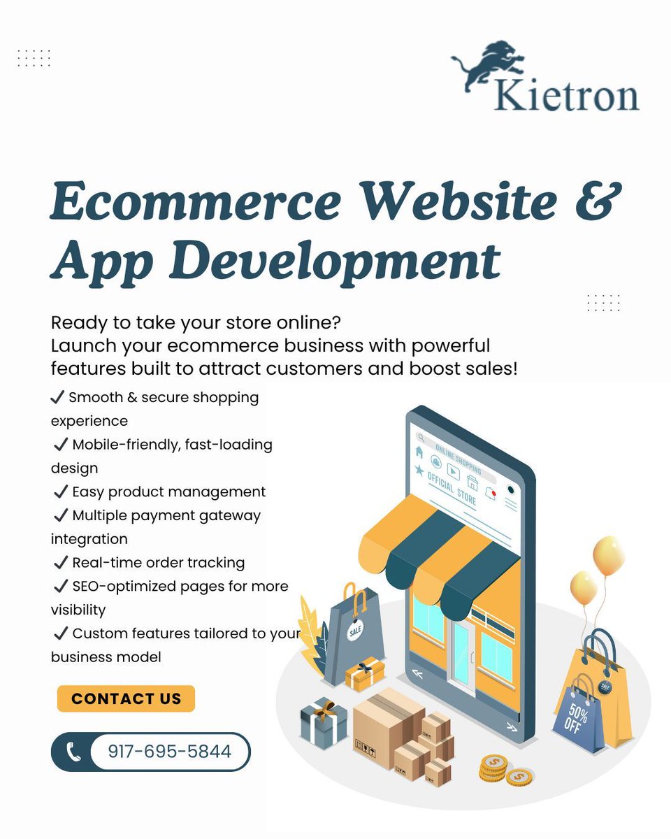 kietroninfotech's tweet image. Ecommerce Website &amp;amp; App Development

📞 Call: 917-695-5844
📧 Email: services@kietroninfotech.com 
🌐 Visit: kietroninfotech.com 

#EcommerceDevelopment #OnlineStore #EcommerceWebsite #EcommerceApp #SellOnline #DigitalStore #WebDevelopment #AppDevelopment #KietronInfotech