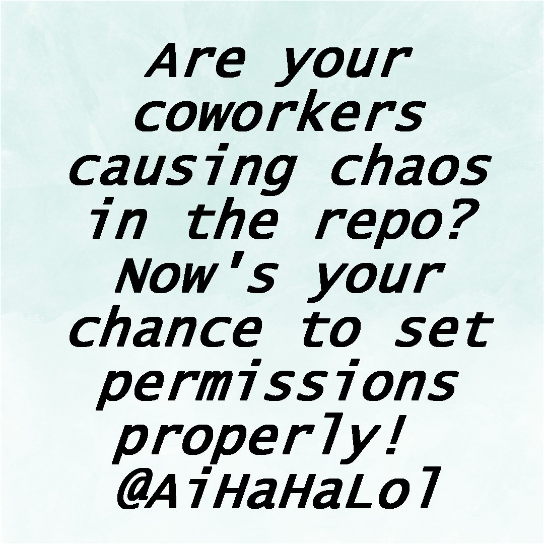 AiHaHaLol's tweet image. When your coworkers turn the repo into a theme park, it’s time to set permissions properly. Least privilege isn’t just for prod—give your AI assistant read-only and make humans do PRs. What’s your policy: PR-only, Code Owners, or “ask Bob”? 

#DevOps #GitHub #DotNet #Security…