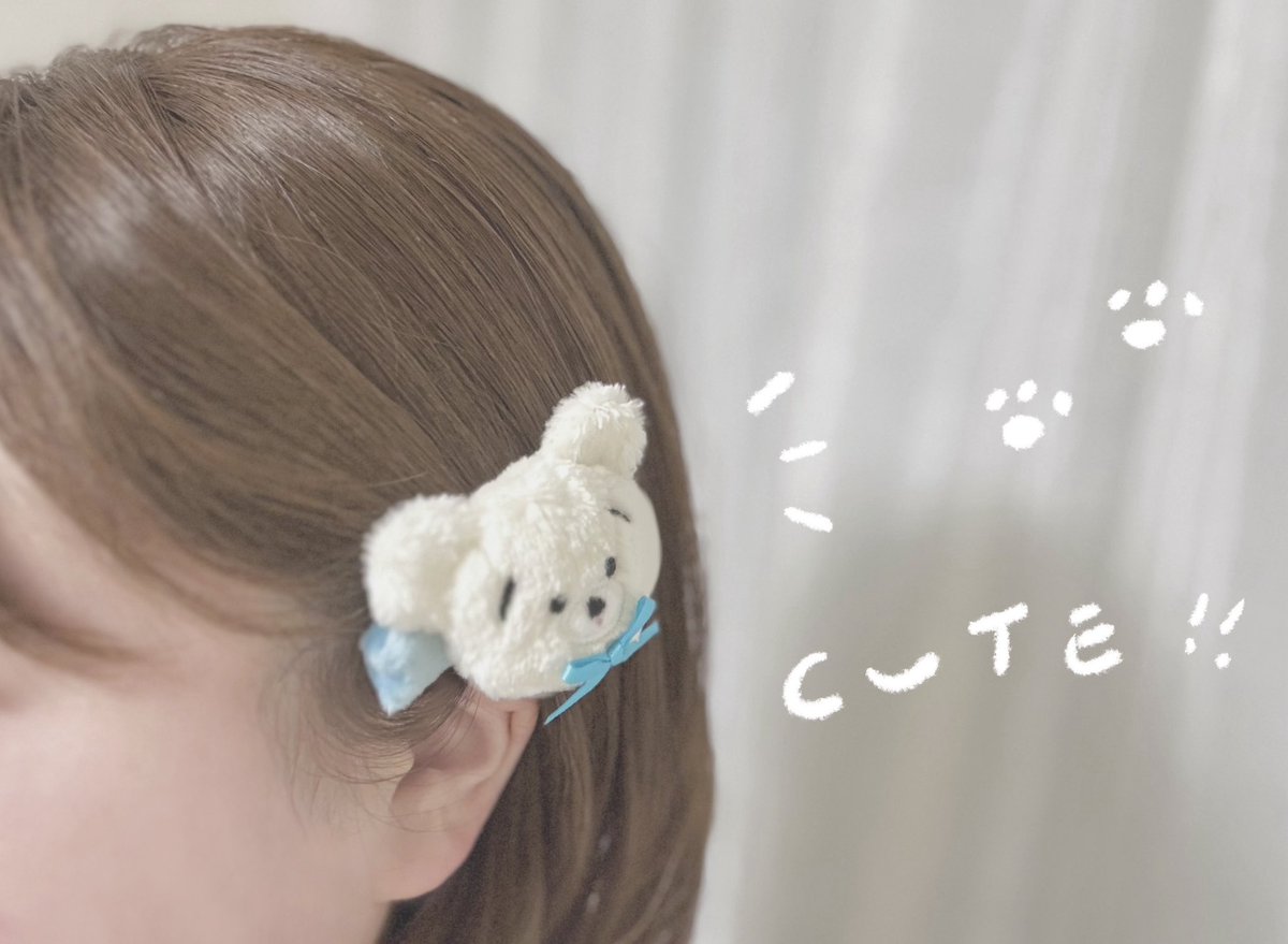くずみちゃんぬいぐるみヘアクリップ 本日から順次発売してます( ᴗ ̫