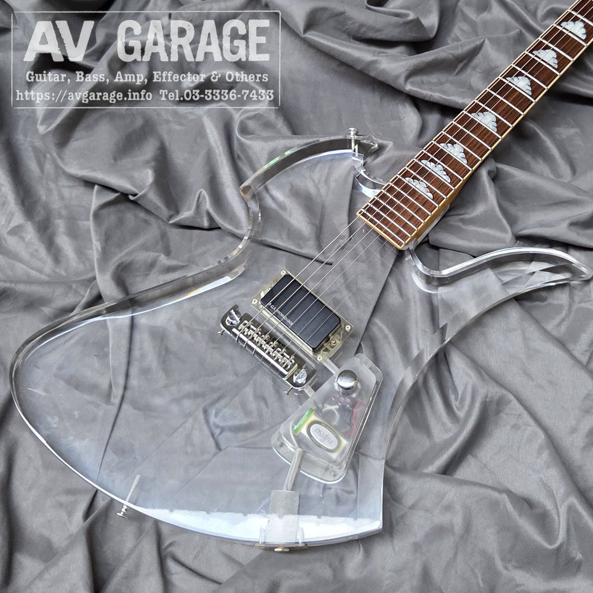 中古速報】透明ボディの上位機種 HIDEモッキンバード！構造も質感も