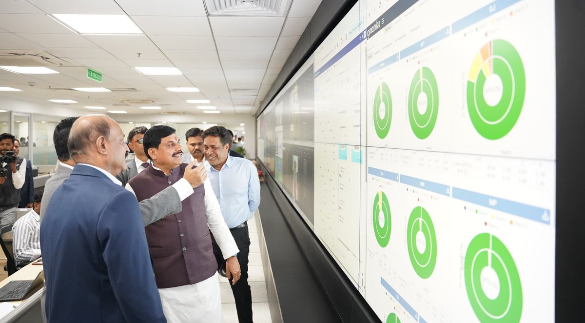 DrMohanYadav51's tweet image. ग्रीन एनर्जी आज राष्ट्र के विकास का सबसे मजबूत स्तंभ बनती जा रही है...

आज हैदराबाद में हरित ऊर्जा उत्पादन के क्षेत्र में अग्रणी कंपनी Greenko Energies Private Limited के मुख्यालय का अवलोकन कर संस्था की कार्य पद्धति के विषय में जानकारी प्राप्त की।