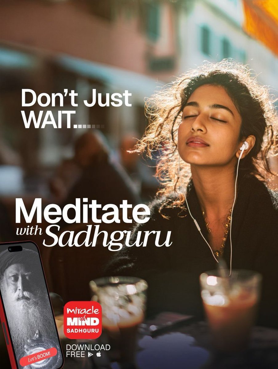 miraclemindapp's tweet image. Discover how meditation transforms the mind’s drama into clarity. Experience the Miracle – all it takes is 7 minutes. Download the app today.

Link: sadhguru.co/x-miracle 

#dontwaitmeditate
