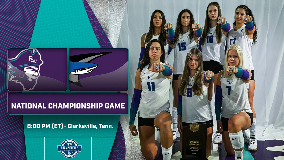 FSWBucs's tweet image. IT&apos;S CHAMPIONSHIP DAY BUCS FANS! The Bucs play for their fourth consecutive National Championship tonight as they take on the rival Miami Dade Sharks
🏐 vs. #1 Miami Dade
🕗 8:00 PM (ET)
📍 Clarksville, Tenn.
📺 tinyurl.com/yww649dz (ESPN+)
📊 tinyurl.com/2bpe8ctw