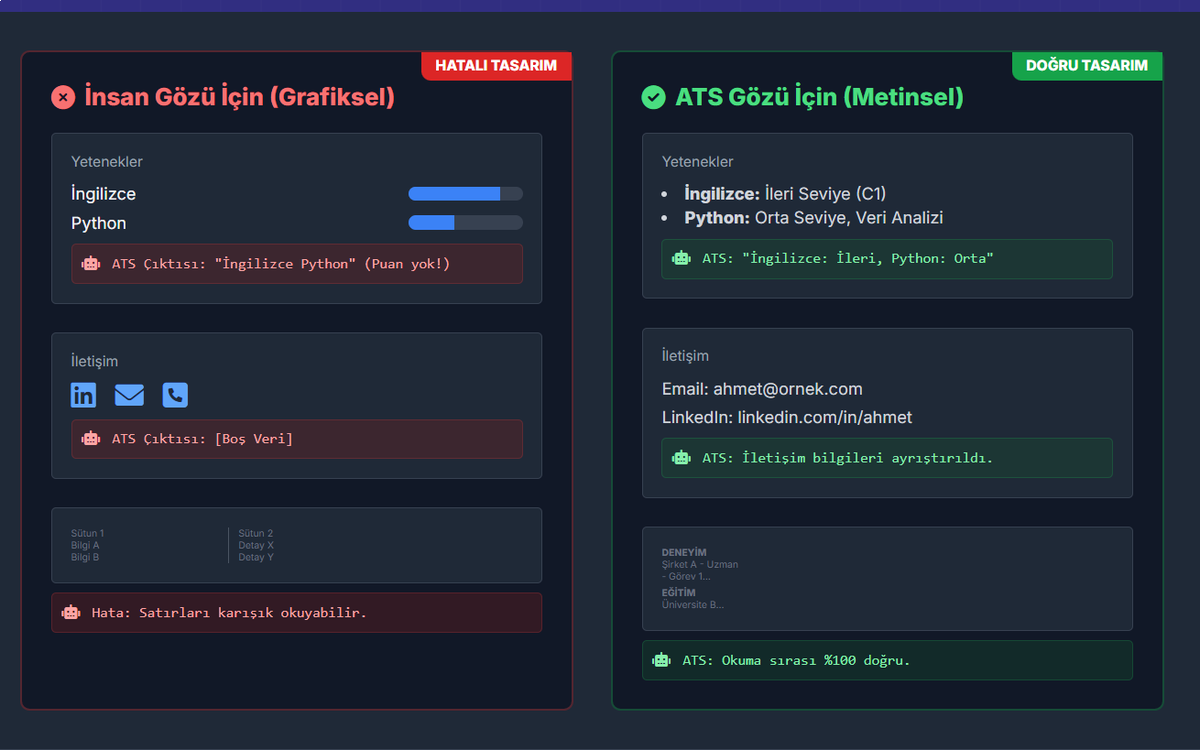 FormatCv's tweet image. CV&apos;nizi gönderiyorsunuz ama hiç dönüş olmuyor mu? Sorun yeteneklerinizde değil, font seçiminizde olabilir! 📄 İşte ATS (Aday Takip Sistemi) dostu CV hazırlamanın 5 kuralı: 🧵👇 #kariyermağdurlari 
cv-format.com/ats-uyumlu-cv-…