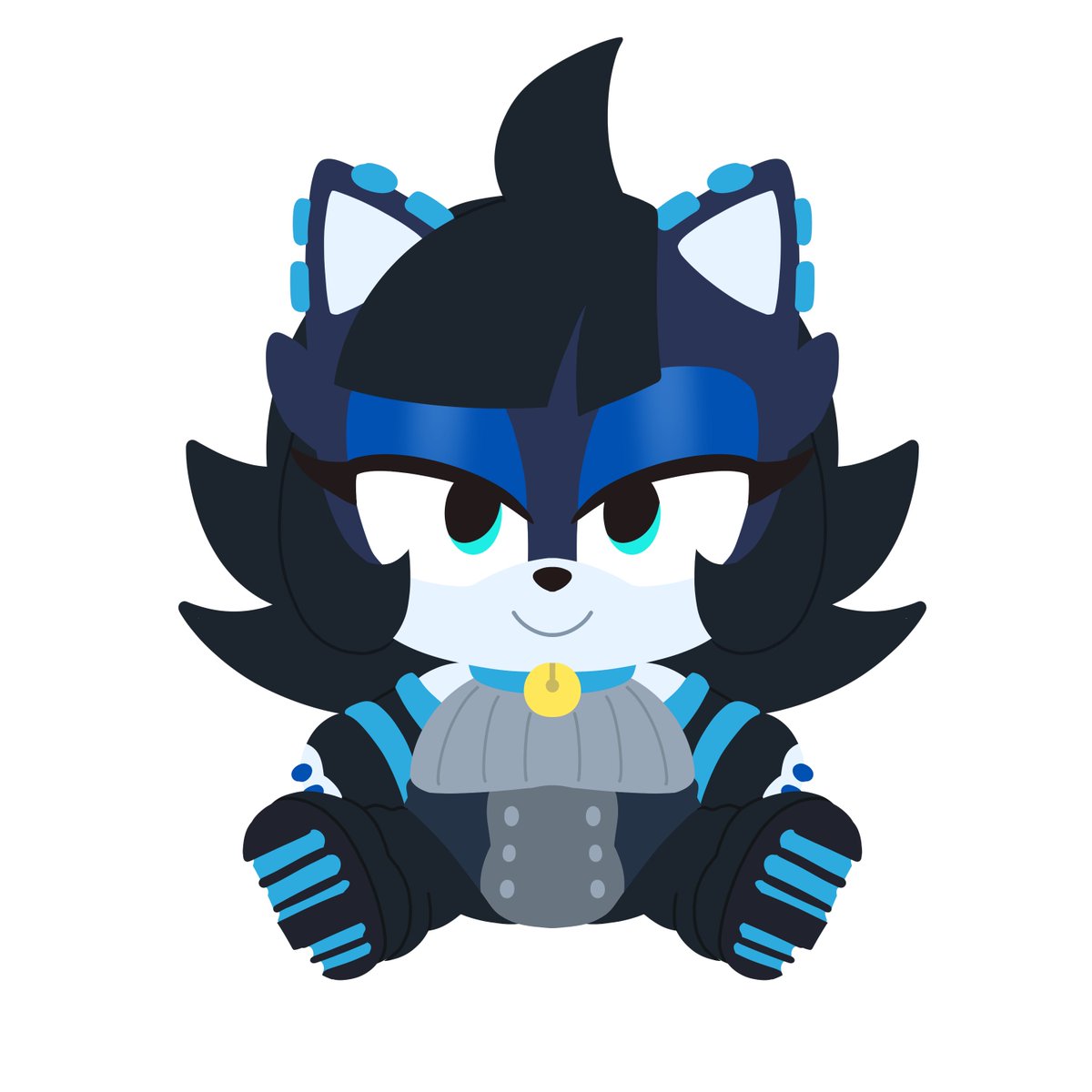 miichi_blu's tweet image. The character // The chibi