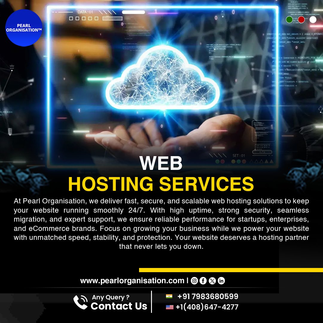 pearlorgs's tweet image. Fast, secure, scalable hosting with 24/7 reliability and expert support so you can focus on growing your business.
.
.
🌐 pearlorganisation.com
📞 Contact Us : +91 7983680599 , +1(408) 647-4277
.
.
#PearlOrganisationReviews #websitesecurity #WebHosting #hostingsolutions