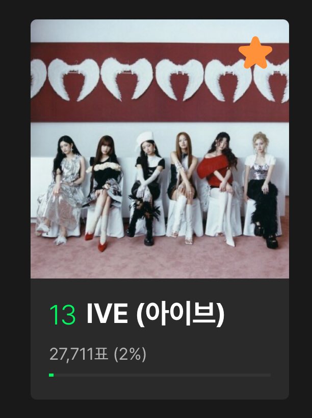 🗳️ 2025 MMA TOP 10

TOP 10 투표 오픈🔥

‼️현재 아이브 13위‼️

📌 추가 투표권은 대상 투표시 사용해야 하기 때문에 사용하지 말아주세요!

✔️ 최종 순위 TOP 10 수상 (투표 20%)
📎 into.melon.com/2025mma
🗓️ 11/20~12/4

#IVE #아이브