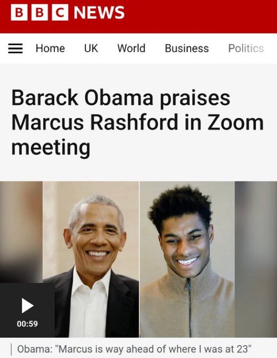 Rashford smiling and grinning with a war criminal was fine.. what happened