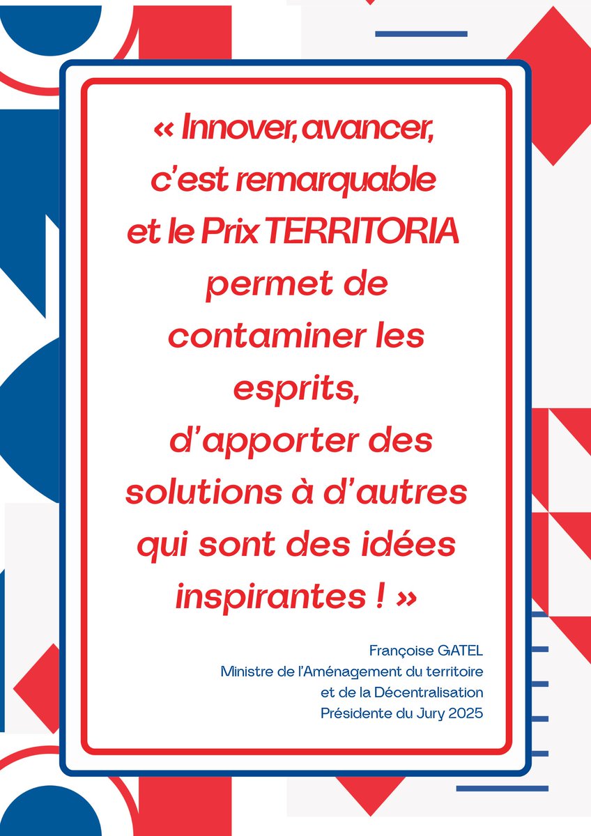 Félicitations aux 50 lauréats du prix Territoria qui récompense l'innovation, l'intelligence territoriale : les élus sont des inventeurs de solutions !

<a href="/sophieprimas/">Sophie Primas</a> <a href="/MurielleFabre/">Murielle Fabre</a> <a href="/l_amf/">AMF | Association des maires de France</a>