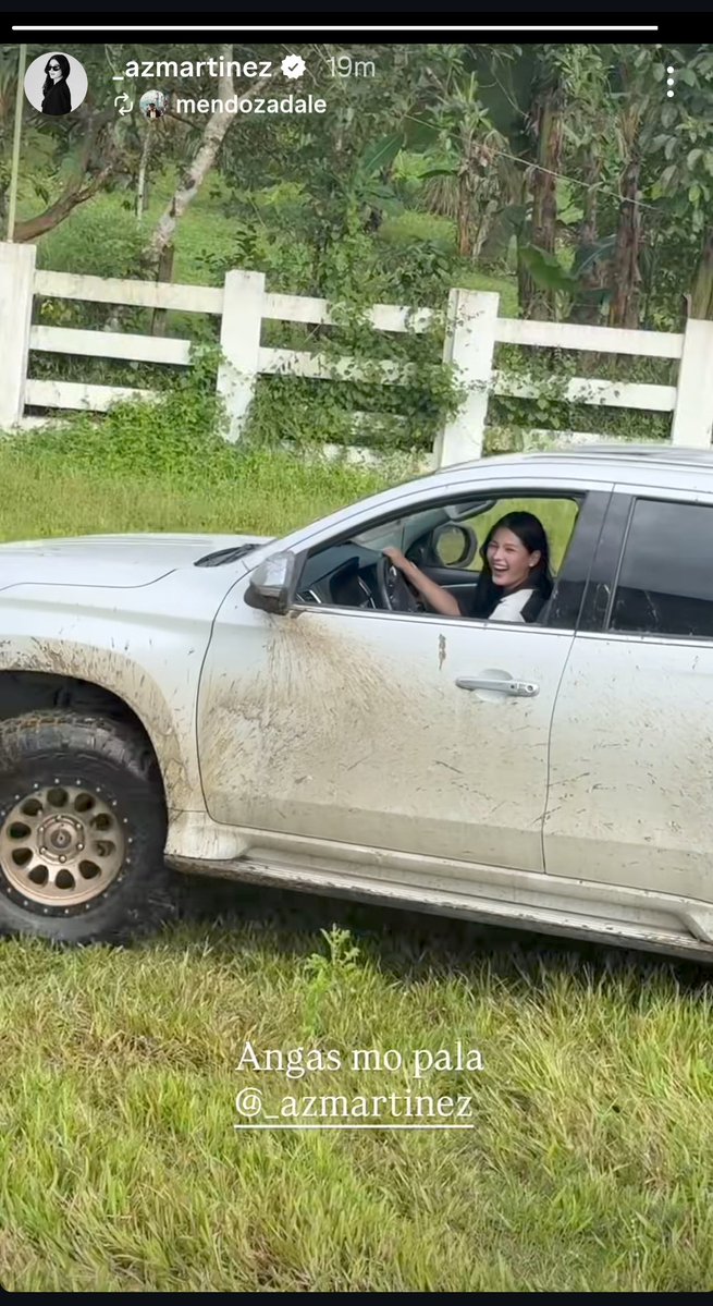 Kitlingkitet's tweet image. Nak ang angas mo diyan! 🚘

Az IG story 11.22.25

#AzMartinez