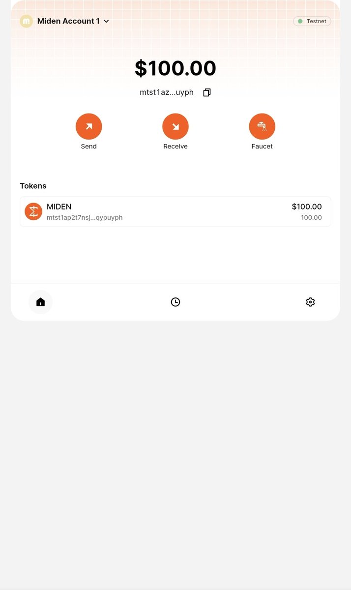 OmjNftarmy's tweet image. JUST HIT THE MIDEN FAUCET AND WE ARE SOOOO BACK

@0xMiden is DIFFERENT.
Clicked the faucet : 👇👇faucet.testnet.miden.io
100 fresh testnet tokens MATERIALIZED like magic.
Zero-knowledge wizardry at its finest 

The speed is INSANE.
The UX is CLEAN.
The vibes is ASTRONOMICAL

If…