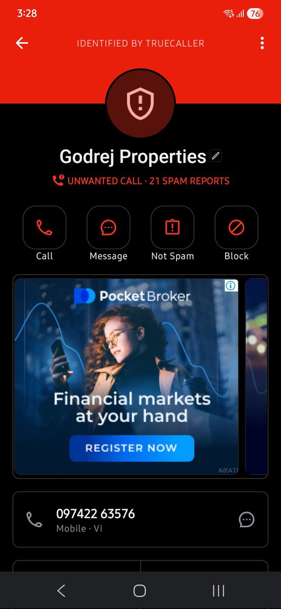 autodevot's tweet image. Chootrej Properties continues to harass people with different numbers.
#godrejproperties #spamcalls
@GodrejProp @TRAI