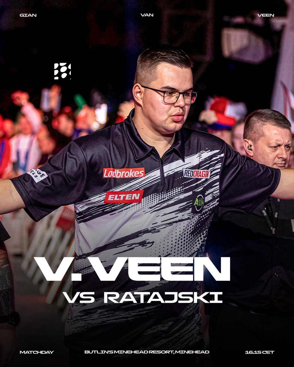 GVV180's tweet image. Yesterday’s win was a good start. I’m proud that I managed to turn it around after being 3-0 down.

Today I play Krzysztof Ratajski and I’m looking forward to getting back on stage.

Are you ready for another game of darts in Minehead?

#GianvanVeen #GVV #PDC #Darts