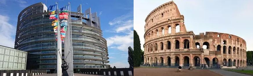 gary45693's tweet image. Le parlement de Bruxelles.Mais n&apos;avez-vous pas remarqué que sa forme rappelle le Colisée de Rome ? En effet, comme l&apos;ancienne Rome se fondait sur  les jeux du Cirque, l&apos;Europe s&apos;est bâtie sur l&apos;idée que la libre concurrence fait le bonheur des peuples. #architecturelovers