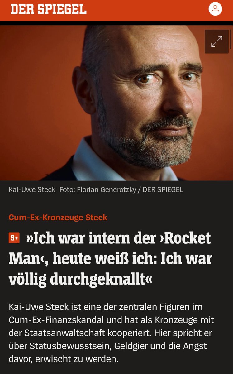 Der #CumEx Strippenzieher Kai-Uwe Steck bekommt im Spiegel ein Interview, um sich geläutert zu geben und sein Buch zu bewerben. Fakt ist: Einen Großteil seiner Tatbeute von 50 Millionen Euro hat er trotz anderweitiger Zusagen nie zurückgezahlt und sich dazu in Widersprüche