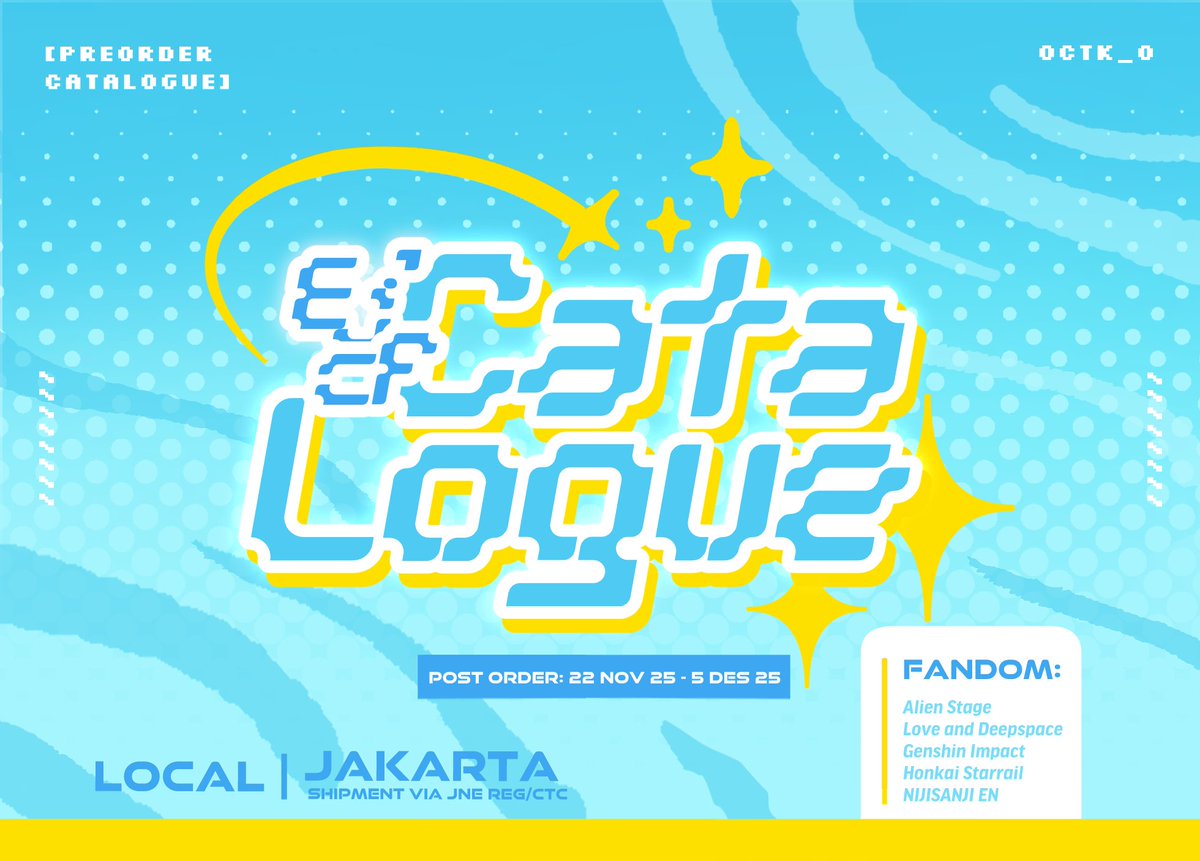 octk_o's tweet image. [RT💕]
₊˚⋆ My #CF21 Post-Order is open! ₊˚⋆
📍Open: 22 Nov - 5 Dec 23.59 WIB

Keyrings still on discount!
💫Local only bit.ly/EJCF21PostOrder
💫Local Backup Link (if the first one hits limit): bit.ly/EJCF21PostOrde…

WW/Local GO DM first!
#cf21catalogue #comifuro21 [1/?]