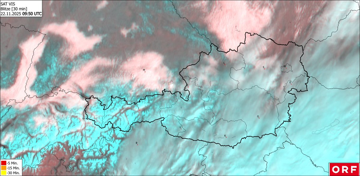 Heute streifen uns besonders im Südosten die Wolken eines Tiefs, Richtung Westen gibt es viel Sonnenschein, z.B. auch beim Skiweltcup in Gurgl.
Was das Tief in der kommenden Nacht genau macht, könnte noch spannend werden. Stichwort Schneeflocken im Osten, mehr dazu später.