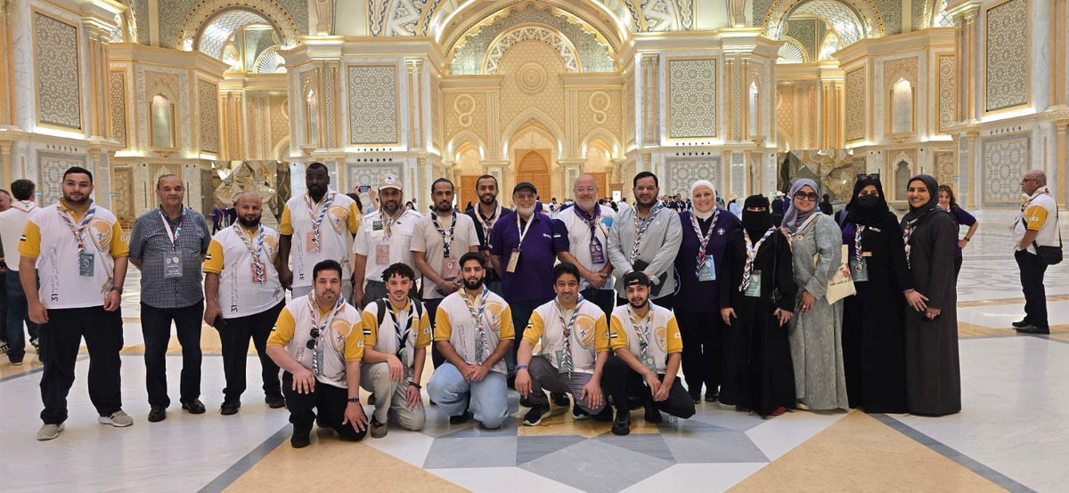 بفضل الله تمّت مشاركتي في المؤتمر الكشفي العربي الـ31 الذي أُقيم في أبو ظبي، وتشرفت بأن أكون ضمن الوفد السعودي المشارك. فخرٌ لي أن أمثل وطني في أي محفل داخليًا كان أو خارجيًا، وأسأل الله أن يكتب لنا الأثر الطيب أينما كنا 🇸🇦