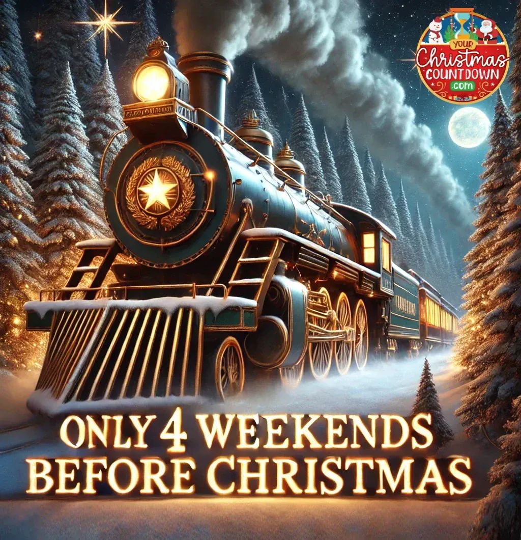 4 MORE WEEKENDS BEFORE #CHRISTMAS!
🕒 YourChristmasCountdown.com 🎄🎅