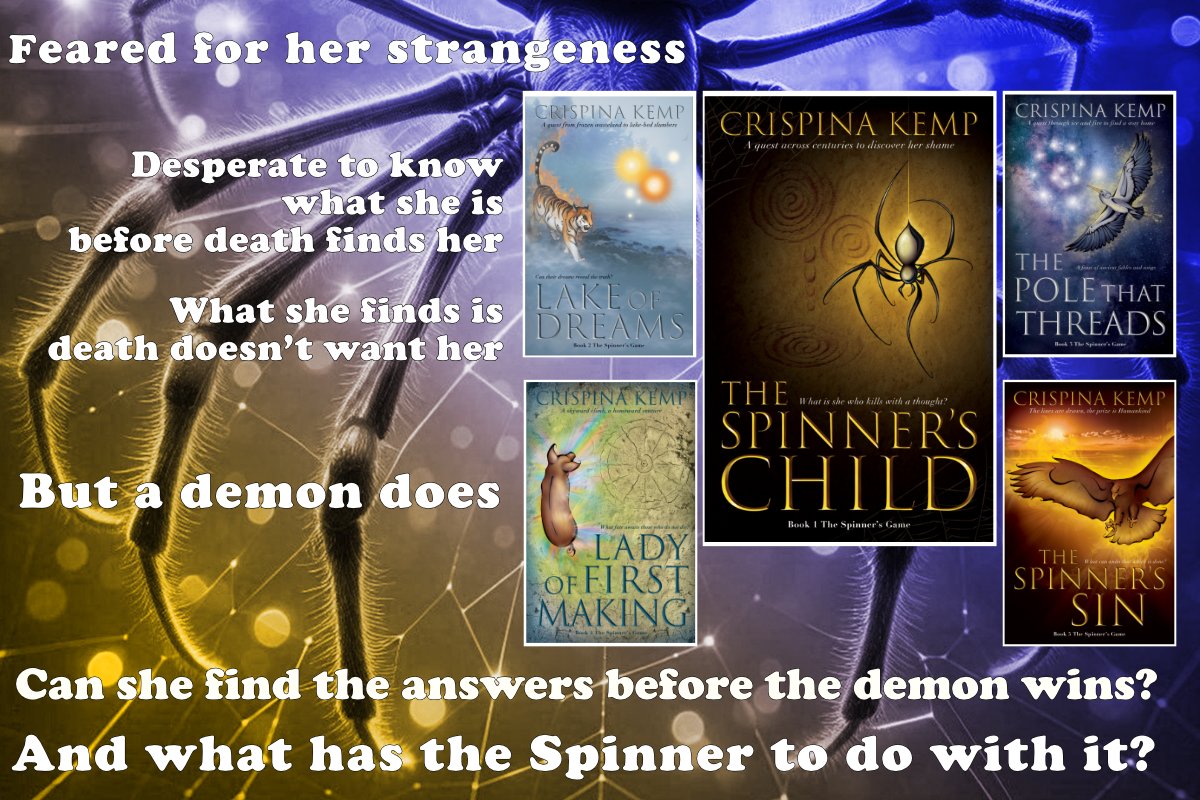 🕷️The Spinner's Game
🕷️5 stories
🕷️The whole greater than its parts
🕸️viewauthor.at/crispinakemp