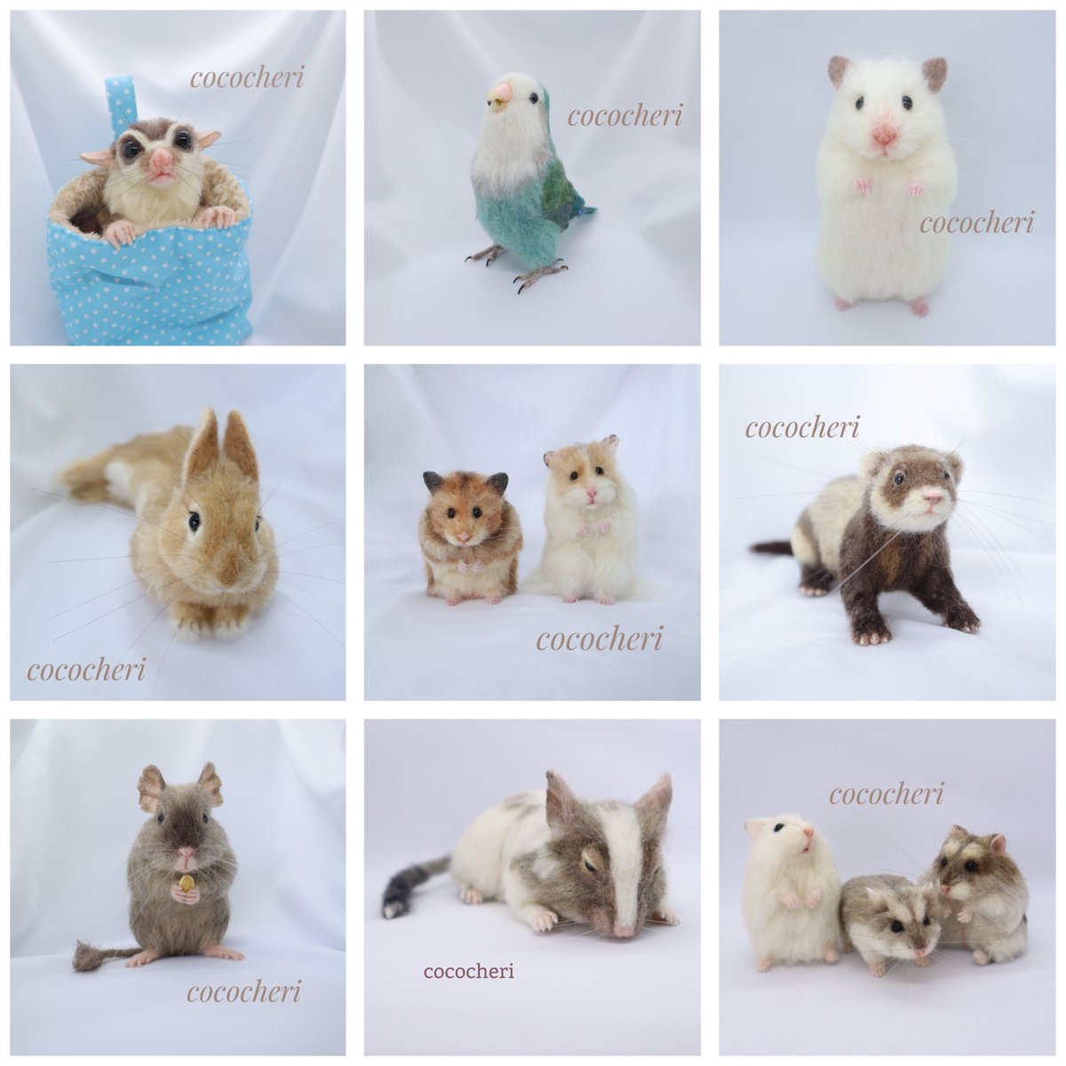 #3連休はフォロワーさんが増えるらしい
オーダーでうちのこ羊毛分身さん
作ってます♡
時々どうしても作りたい羊毛っこも
作ってます✨
minne.com/cococheri