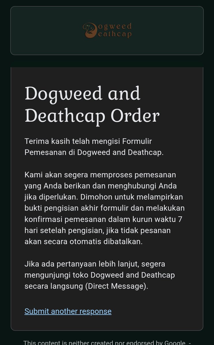excellemnt's tweet image. Izin konfirmasi, sudah mengisi formulir @AH_Dogweed