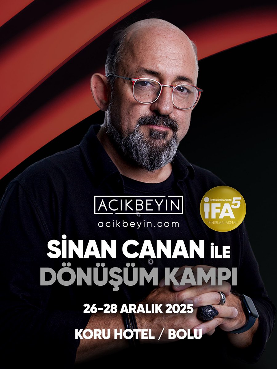 AcikBeyinEgitim's tweet image. Dönüşüm Kampı – 26.12.2025

Detaylı bilgi ve kayıt:

acikbeyin.com/urun/donusum-k…

*Bu organizasyon Design Travel (Türsab Belge No:5219) işbirliği ile düzenlenmektedir.