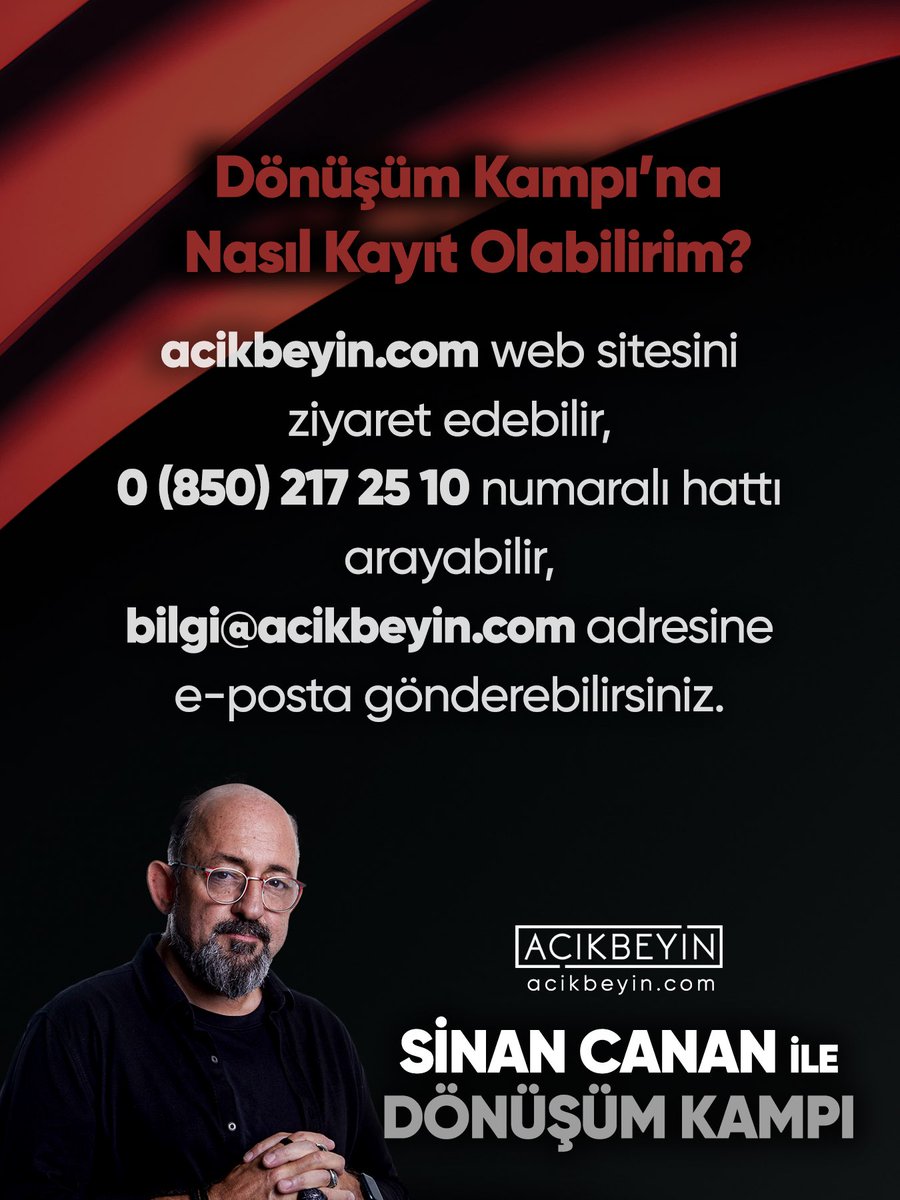 AcikBeyinEgitim's tweet image. Dönüşüm Kampı – 26.12.2025

Detaylı bilgi ve kayıt:

acikbeyin.com/urun/donusum-k…

*Bu organizasyon Design Travel (Türsab Belge No:5219) işbirliği ile düzenlenmektedir.