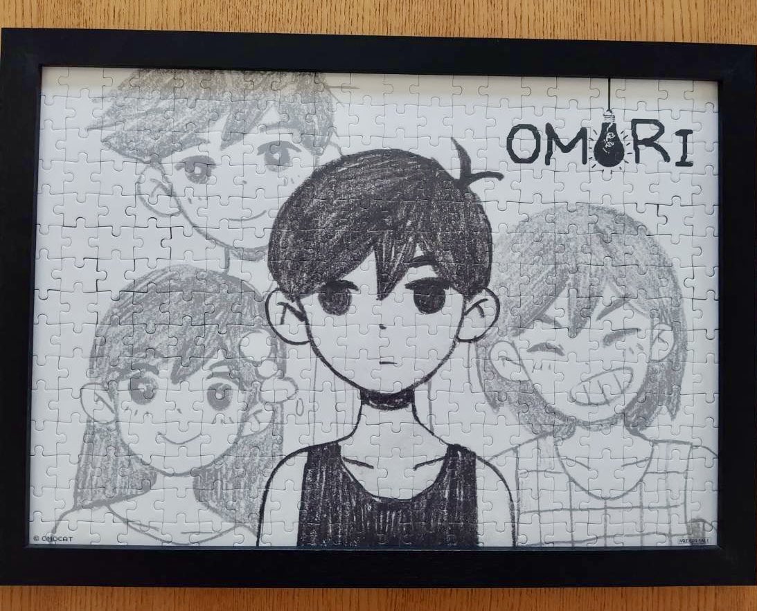 OMORI パズル OMORIのパズル🧩完成しました✨️✨️ 難易度高かったな(^^;)