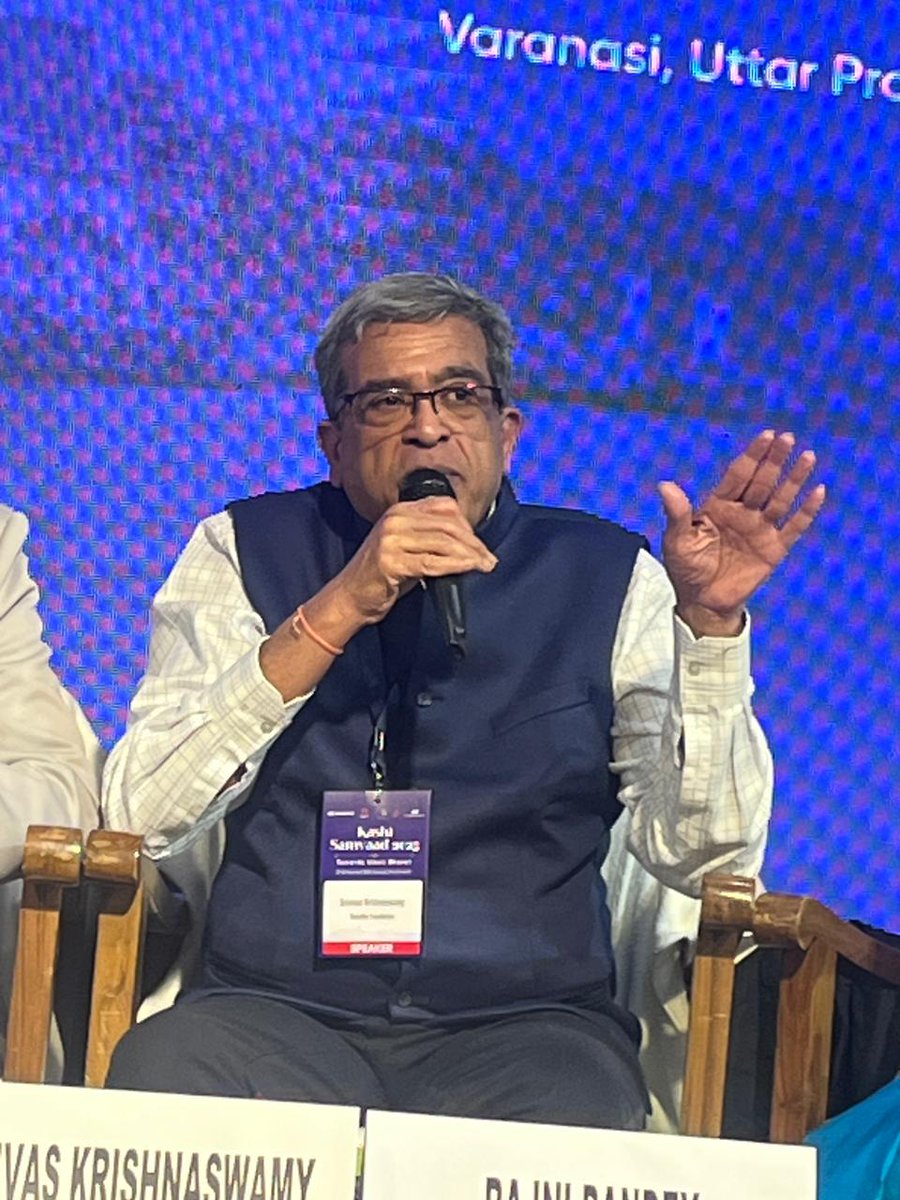 Wet waste can be used to produce gas, and there are several such examples. Indore is an excellent example of efficient waste management. - Shri Srinivas Krishnaswamy, Chief Executive Officer, Vasudha Foundation, speaking at the session 'Clean India, Green India &amp; Waste