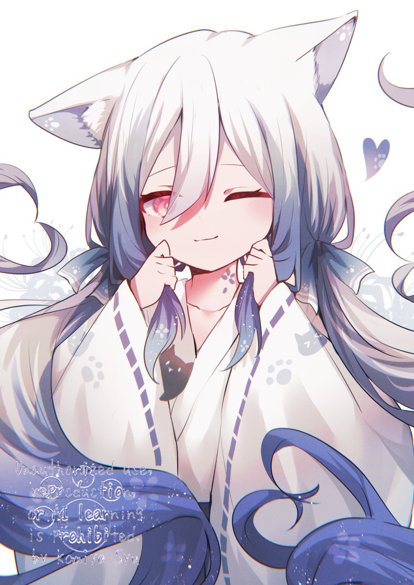 照れ屋な猫耳巫女