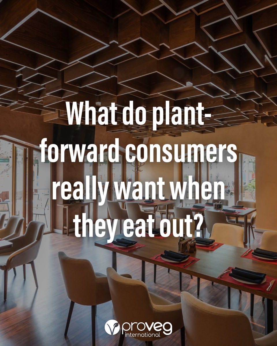 ProVeg_Int's tweet image. What do people want when eating out? 🍽️
With plant-based orders rising and more consumers across Europe cutting back on meat, foodservice has a big opportunity to adapt. Read more in our ProVeg New Food Hub article: hubs.ly/Q03VbNC-0